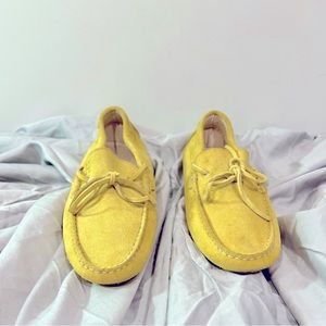 Designer Suede driving moccasins Men’s size 8, Women’s size 10.